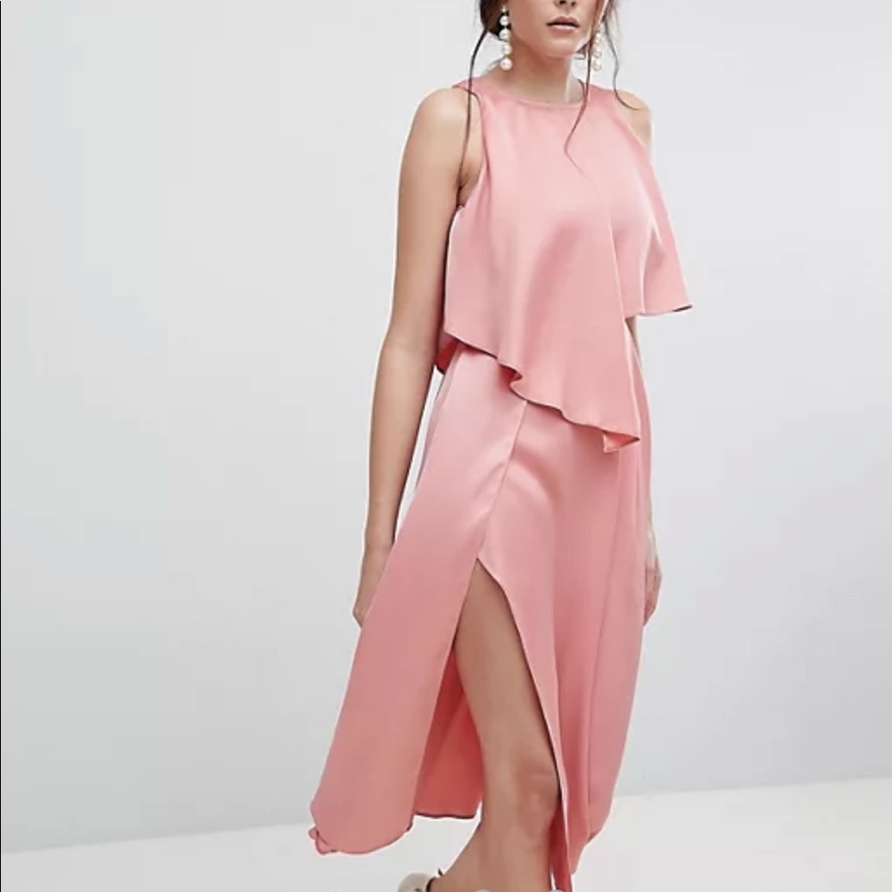 ASOS Satin midi dress